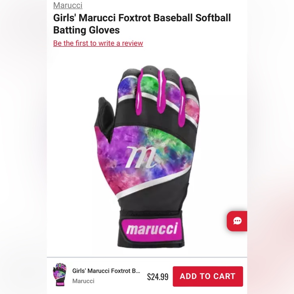 Foxtrot tee ball batting gloves